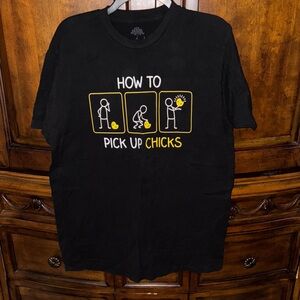 Arbor Black 'How to Pick Up Chicks' Graphic Tee